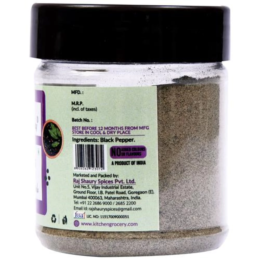 Kitchen Grocery Black Pepper Powder - Enhances Flavour, 50 g-2.webp